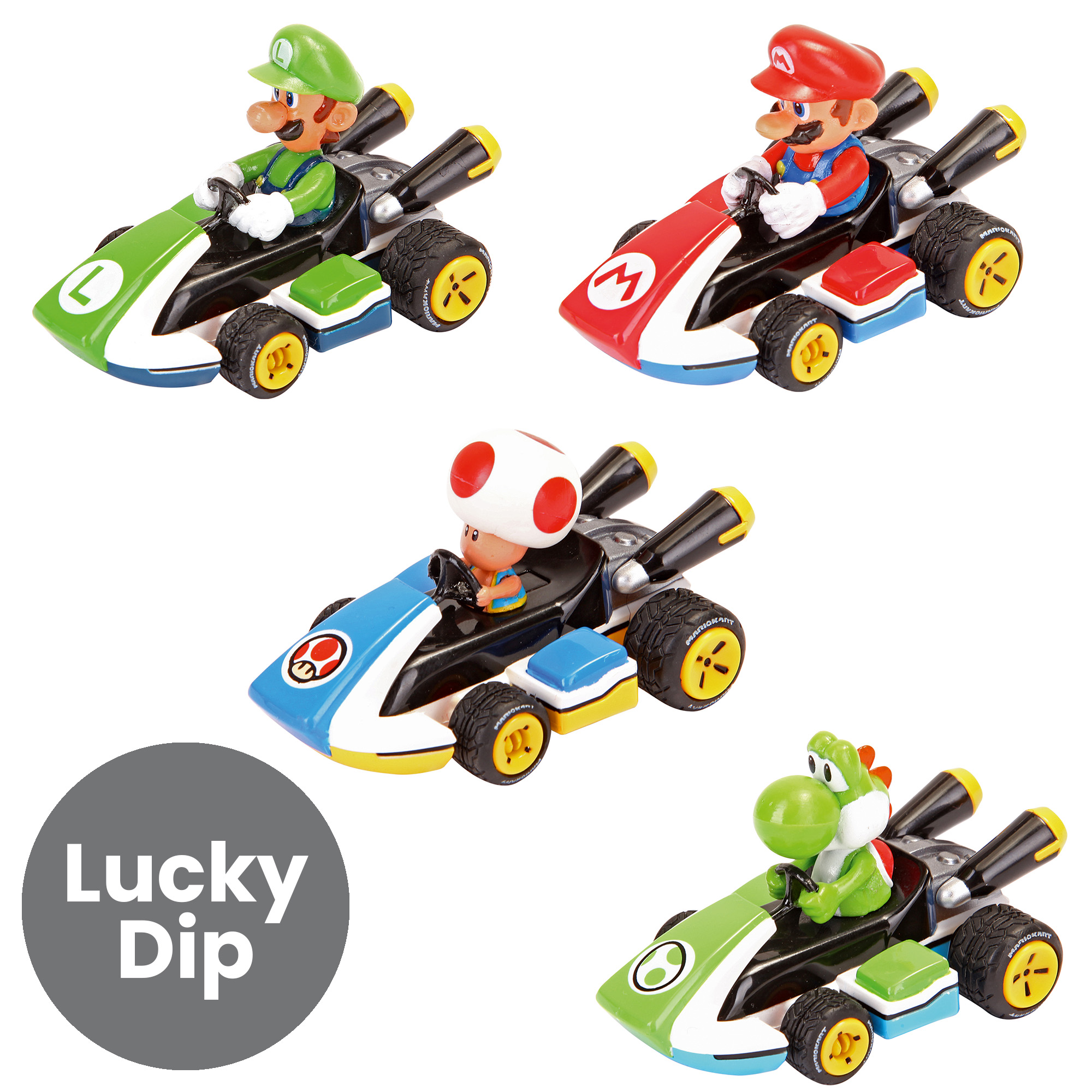 Assorted Mario Kart Pull and Speed Vehicle