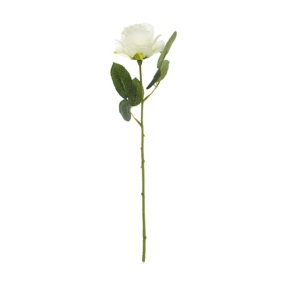 White Rose Stem 45cm