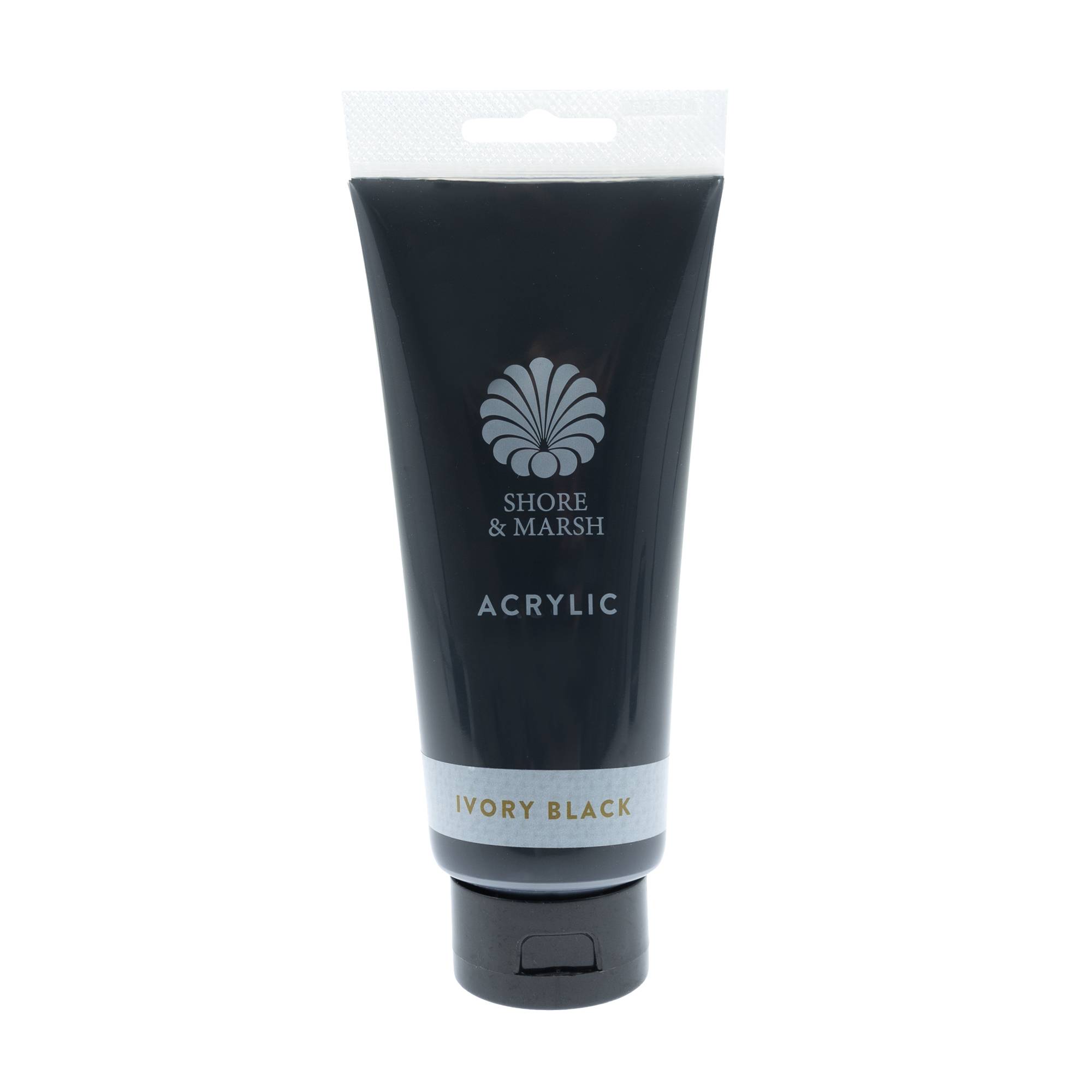 Shore & Marsh Ivory Black Acrylic Paint 200ml