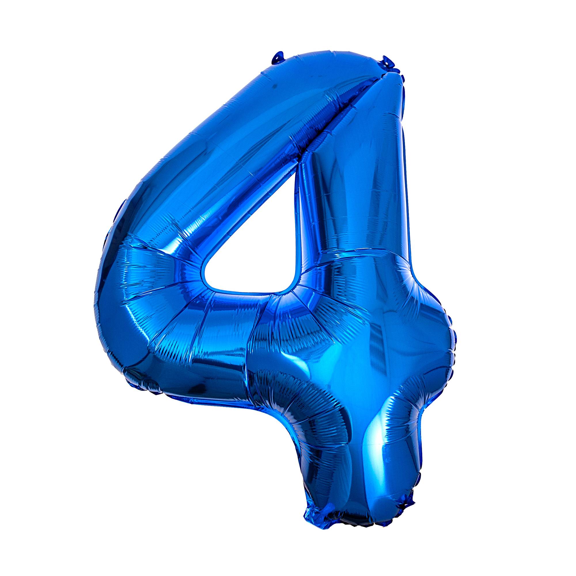 Extra Large Blue Foil Number 4 Balloon