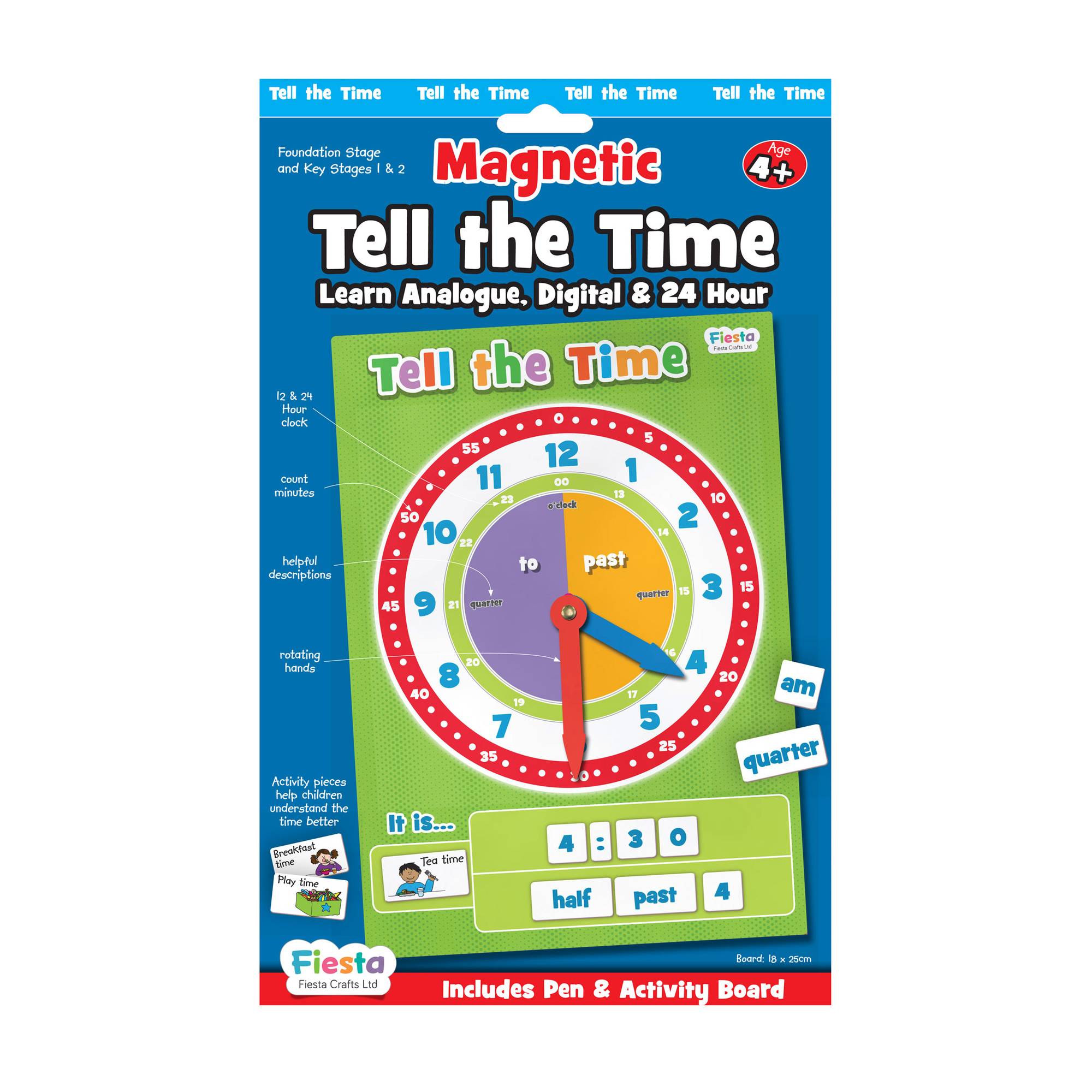Magnetic Tell the Time Chart