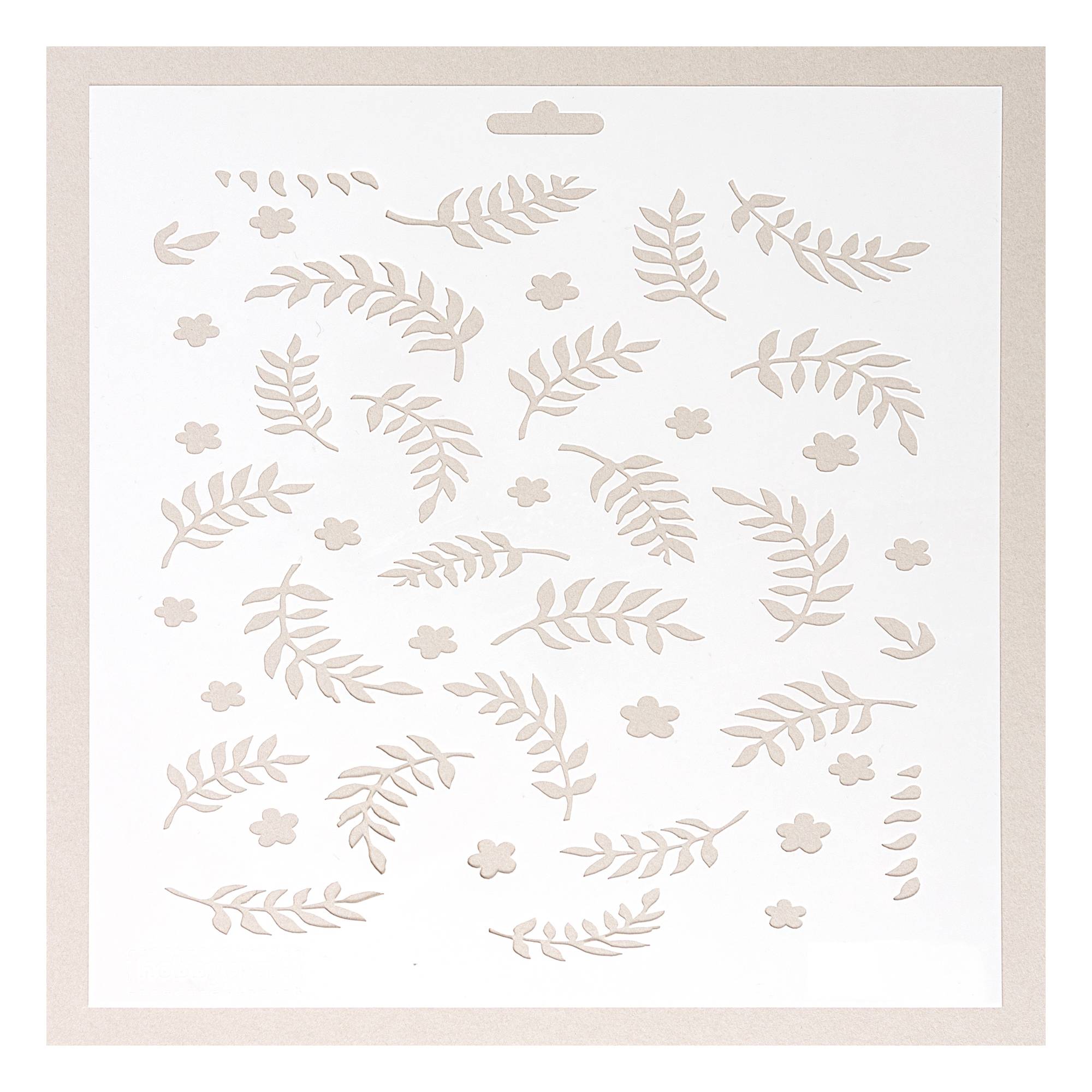 Flower Leaf Stencil 25cm x 25cm