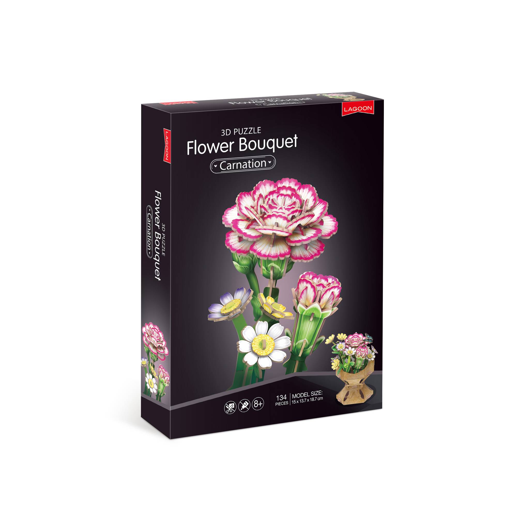 Carnation Bouquet 3D Puzzle