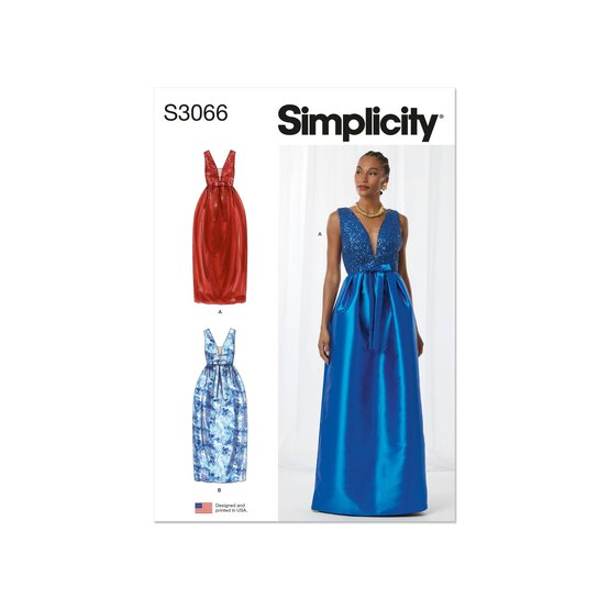 Simplicity Women’s Occasion Dress Sewing Pattern S3066 (8-16)
