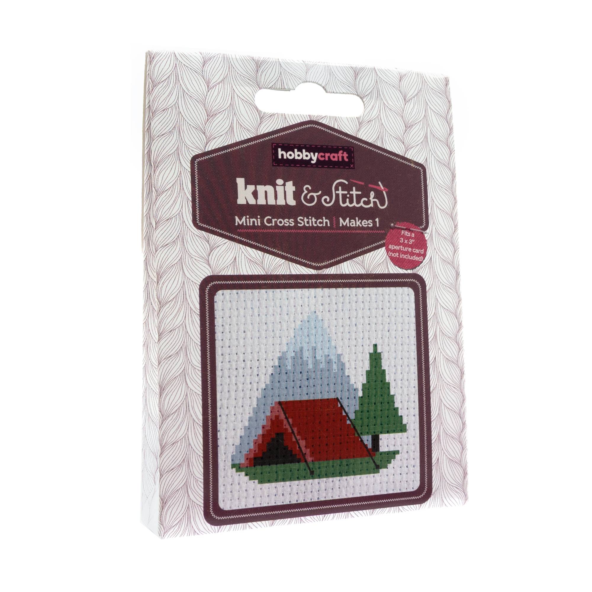 Mini Camping Cross Stitch Kit