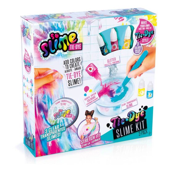 So Slime Tie-Dye Slime Kit 3 Pack