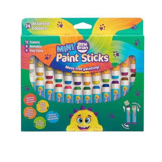Little Brian Mini Paint Sticks 24 Pack