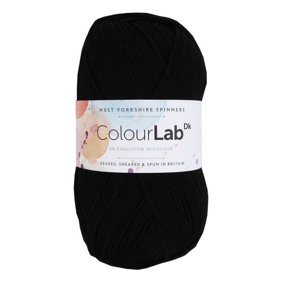 West Yorkshire Spinners Phantom Black ColourLab DK Yarn 100g