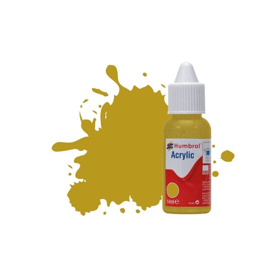 Humbrol 83 Ochre Matt Acrylic Paint Dropper 14ml