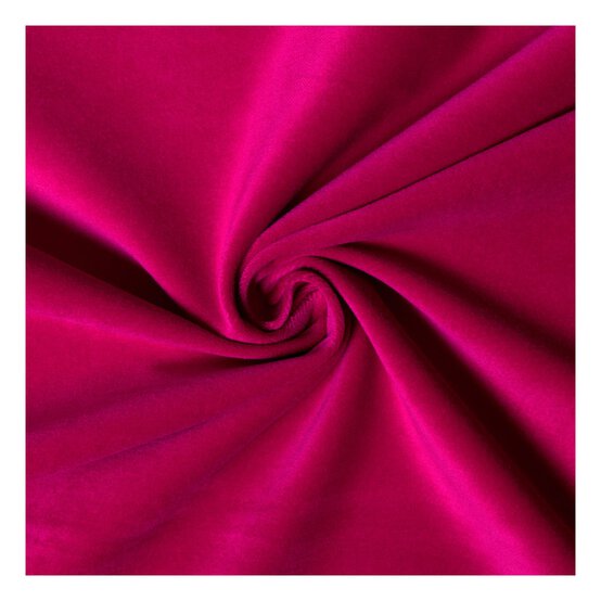 Cerise Cotton Velvet Fabric?by the Metre