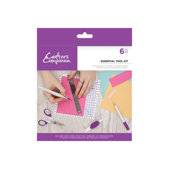 Crafter’s Companion Essentials Papercraft Tool Kit 6 Pieces