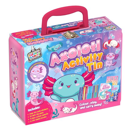 Colour & Carry Axolotl Activity Tin