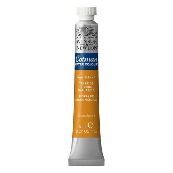 Winsor & Newton Raw Sienna Cotman Watercolour Tube 8ml