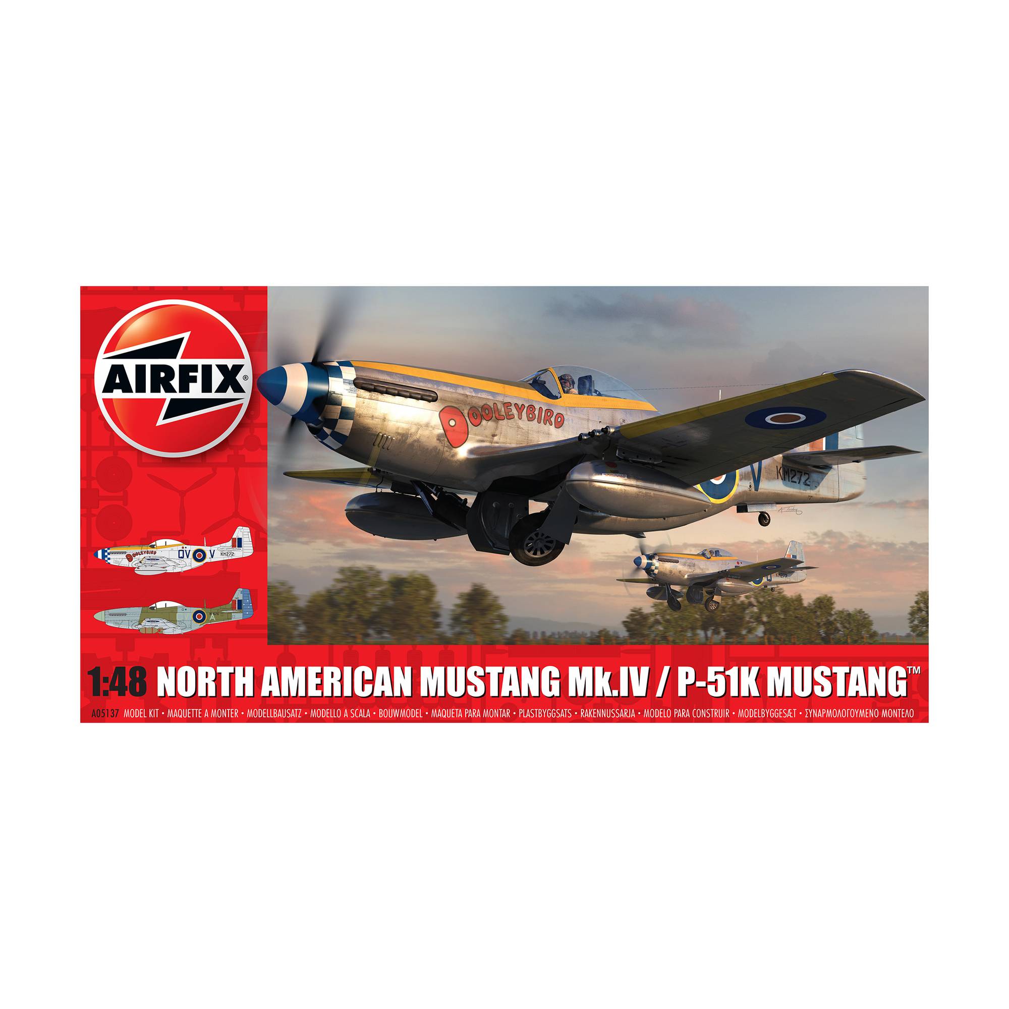 Airfix North American Mustang Mk.IV/P-51K Mustang Model Kit 1:48