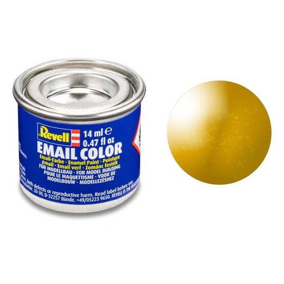 Revell Brass Metallic Enamel Paint 14ml (92)
