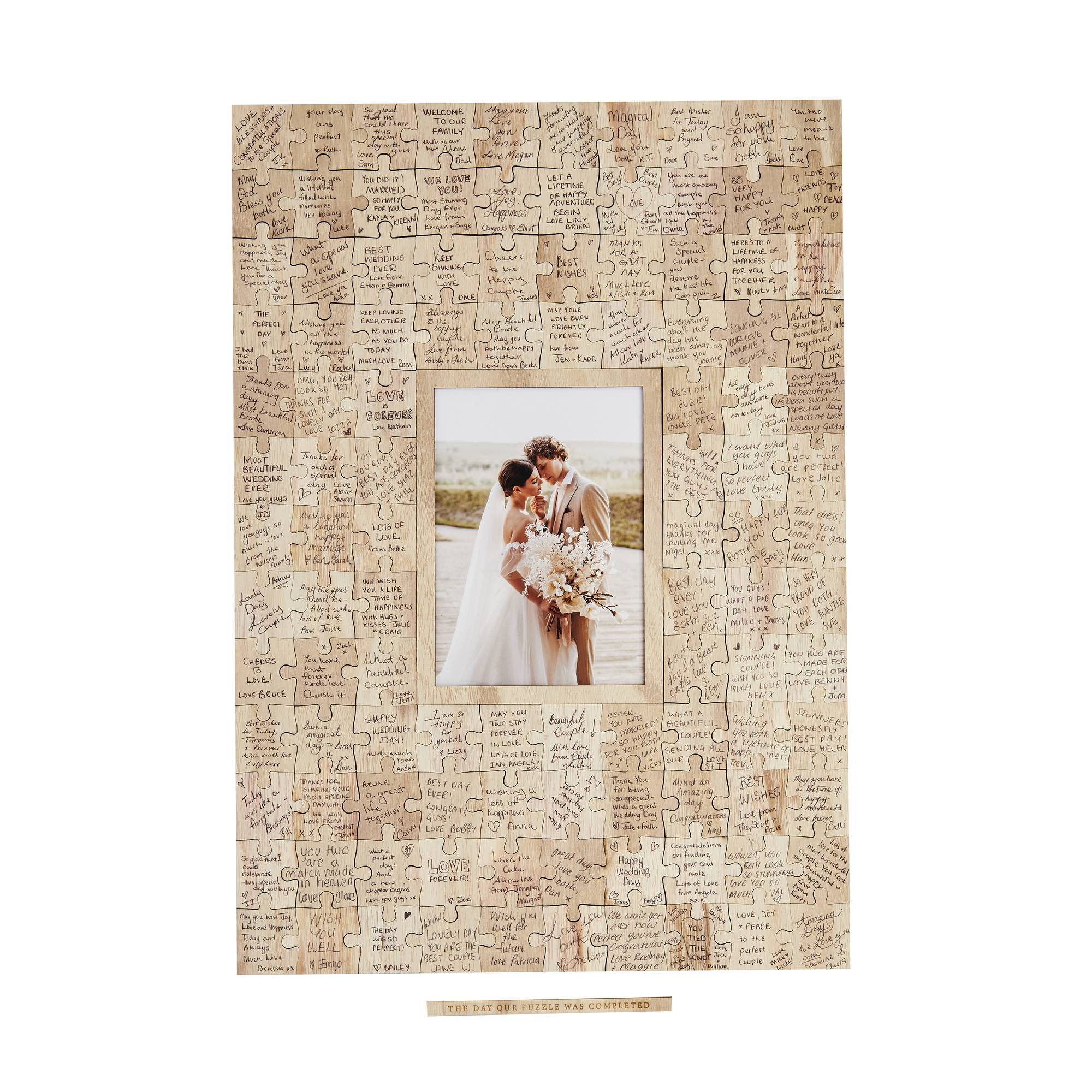Wooden Jigsaw Guest Book 100 Pieces