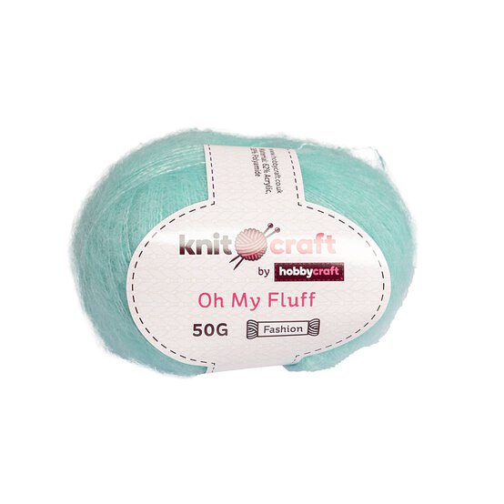Knitcraft Light Blue Oh My Fluff Yarn 50g