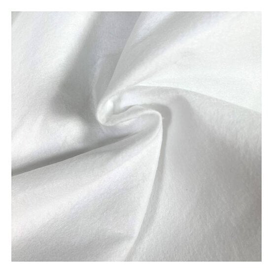 White Felt Fabric by the Metre