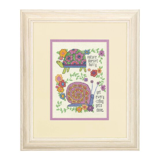 Dimensions Take Your Time Counted Cross Stitch Kit 13cm x 18cm