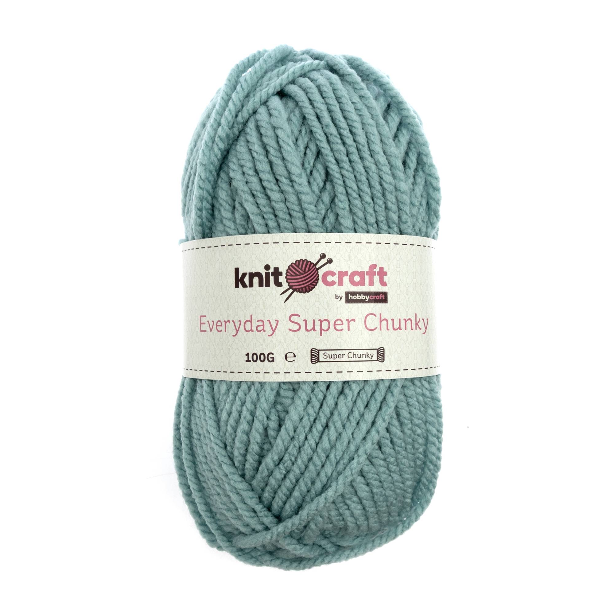 Knitcraft Soft Green Everyday Super Chunky Yarn 100g