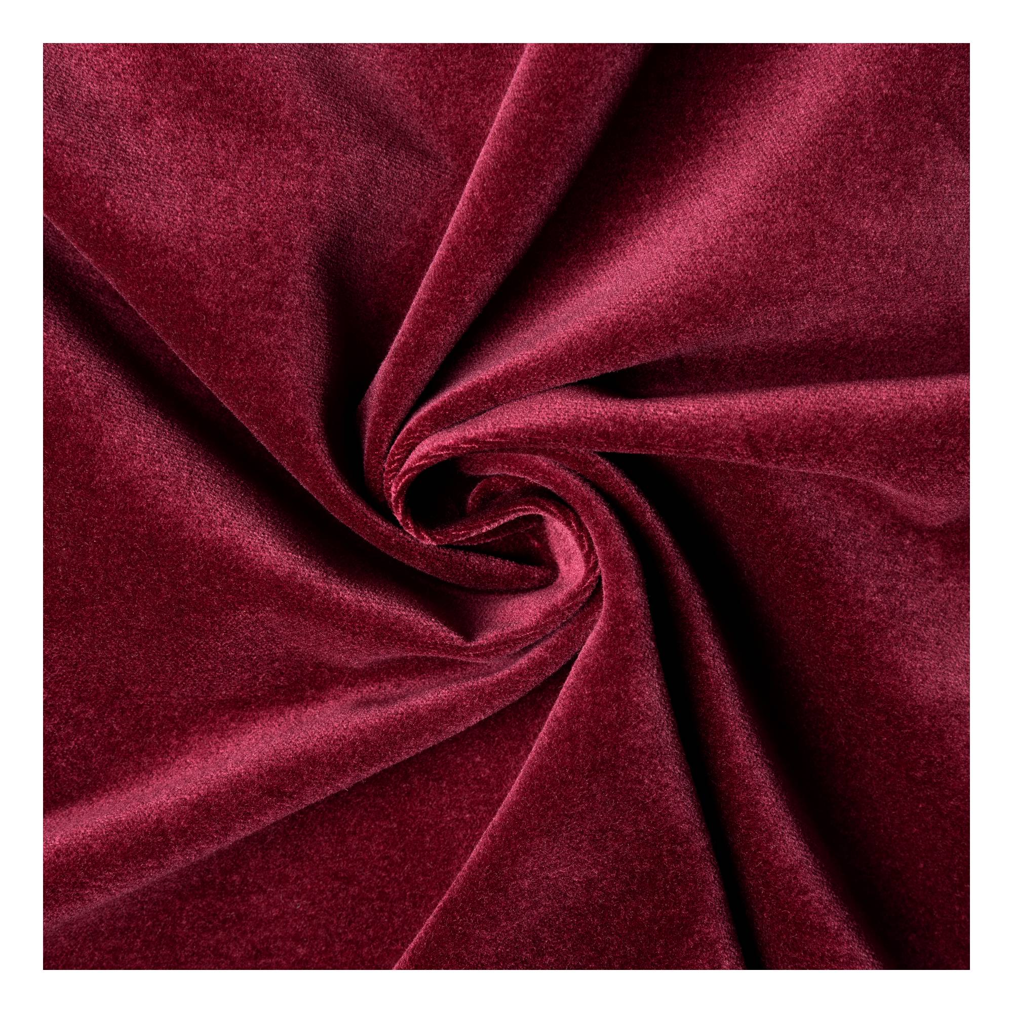 Wine Cotton Velvet Fabric?by the Metre