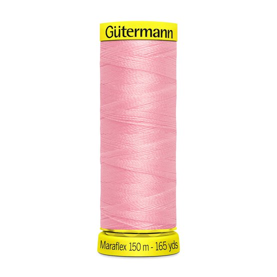 Gutermann Pink Maraflex Stretchy Sewing Thread 150m (660)
