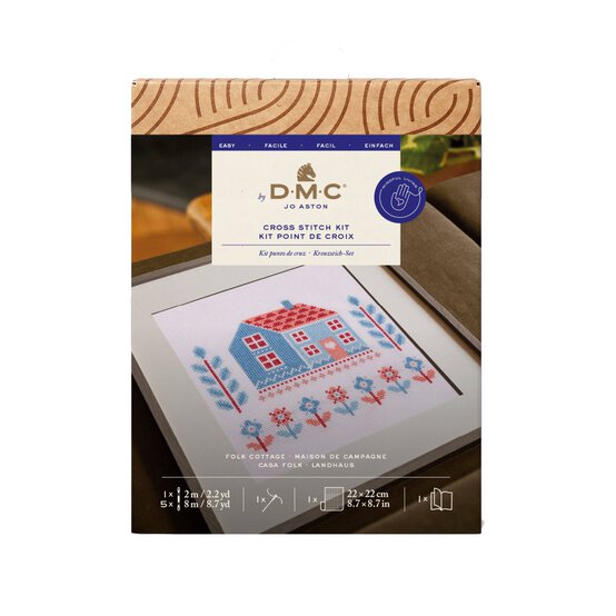 DMC Folk Cottage Cross Stitch Kit