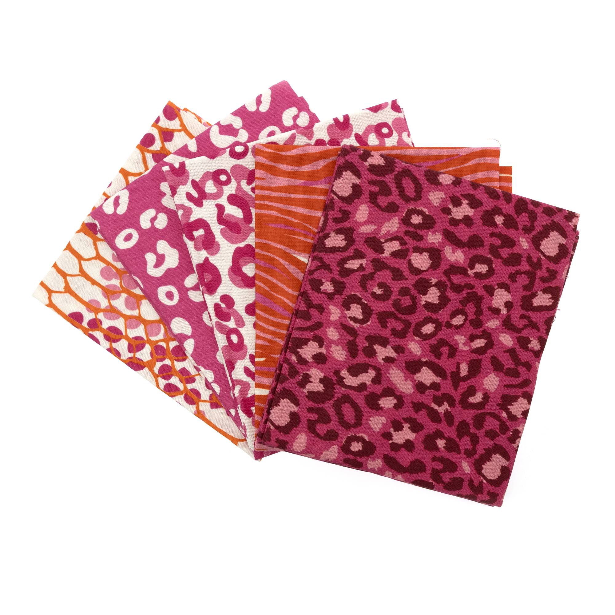 Animal Print Cotton Fat Quarters 5 Pack