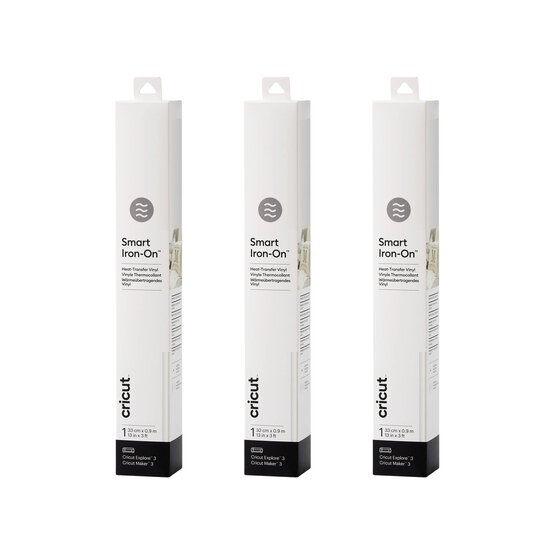Cricut White Smart Iron-On 3 Pack Bundle