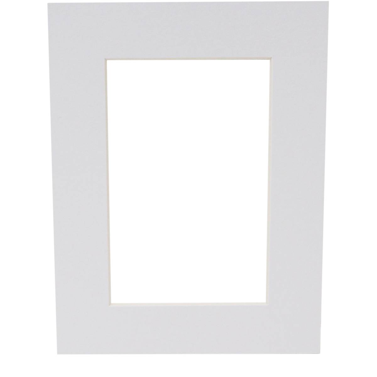 Iced White Single Aperture Mount 8 x 6 Inches