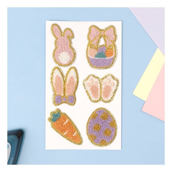 Iron-On Easter Patches 6 Pack