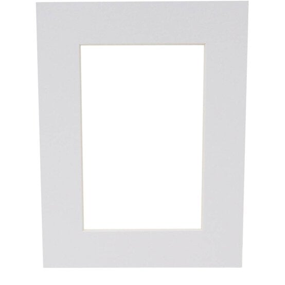 Iced White Single Aperture Mount 8 x 6 Inches