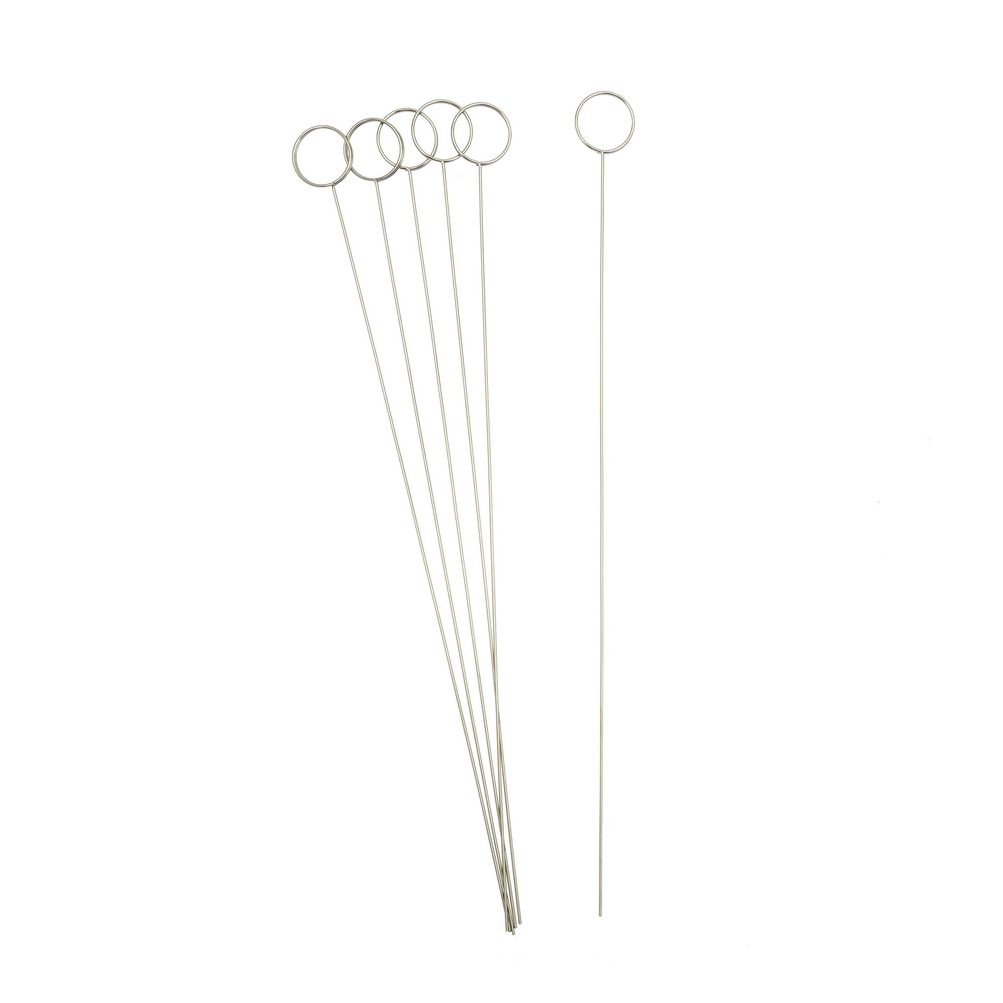 Silver Circle Card Holders 6 Pack