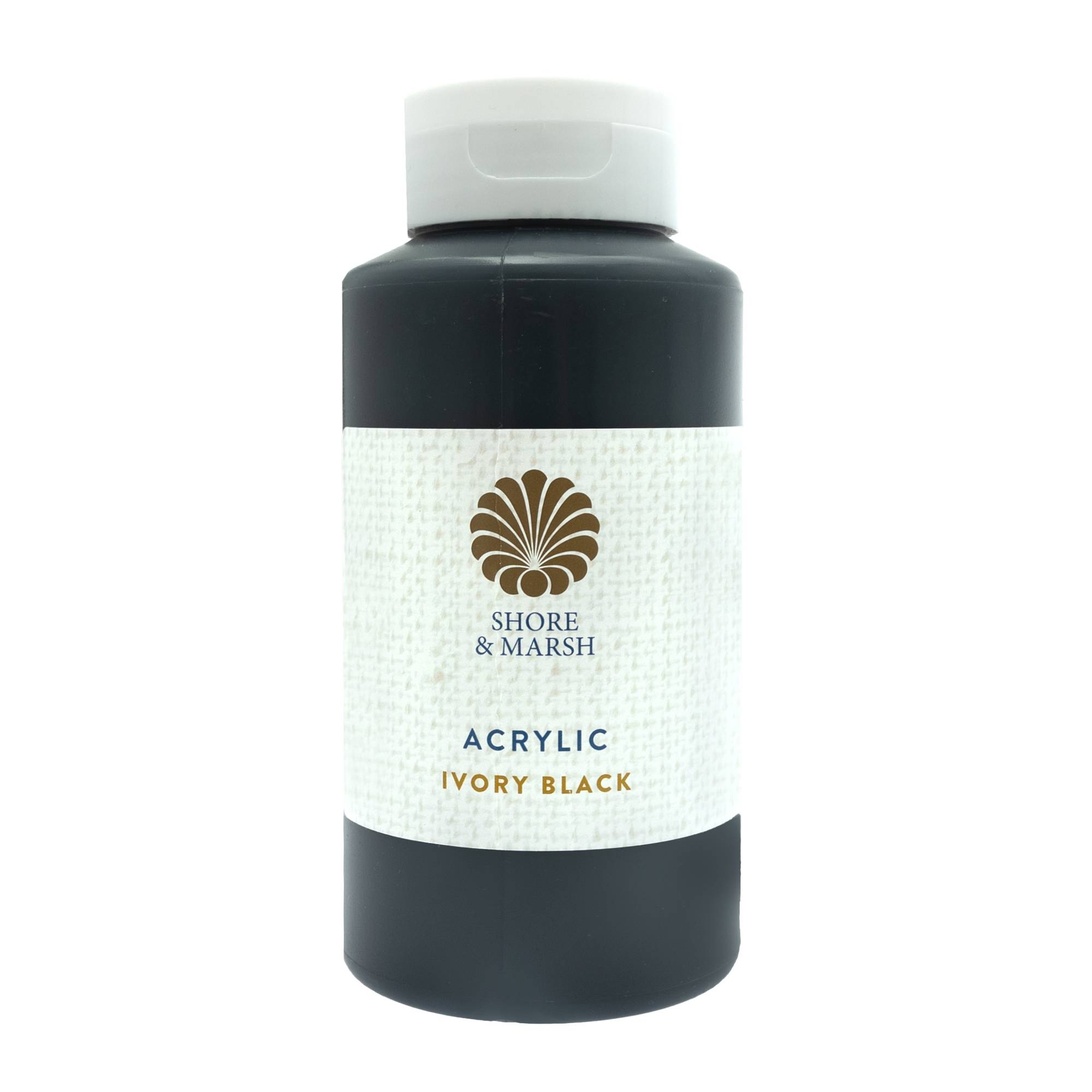 Shore & Marsh Ivory Black Acrylic Paint 500ml