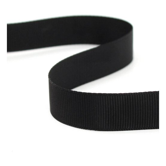 Black Grosgrain Ribbon 15mm x 5m