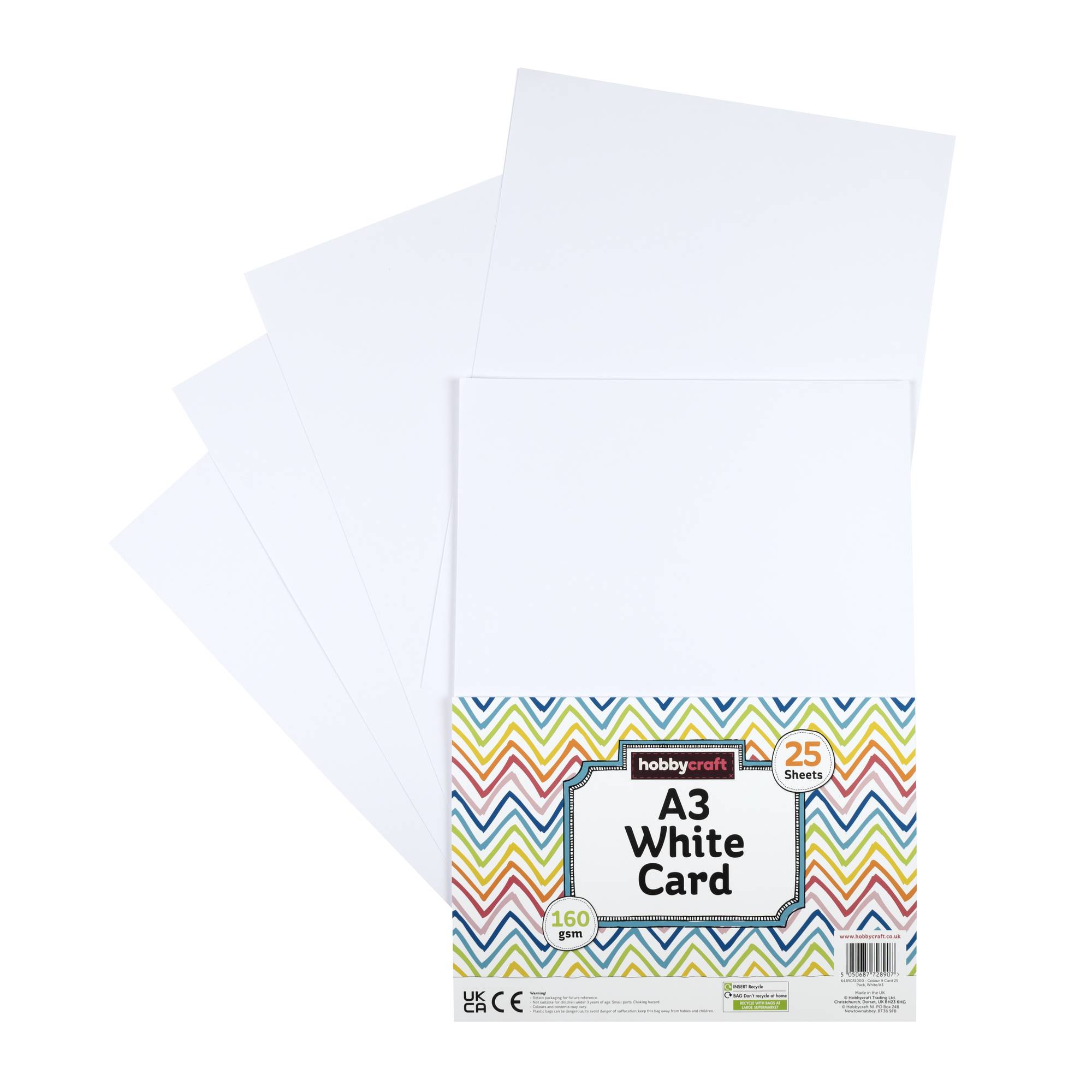 White Card A3 25 Pack
