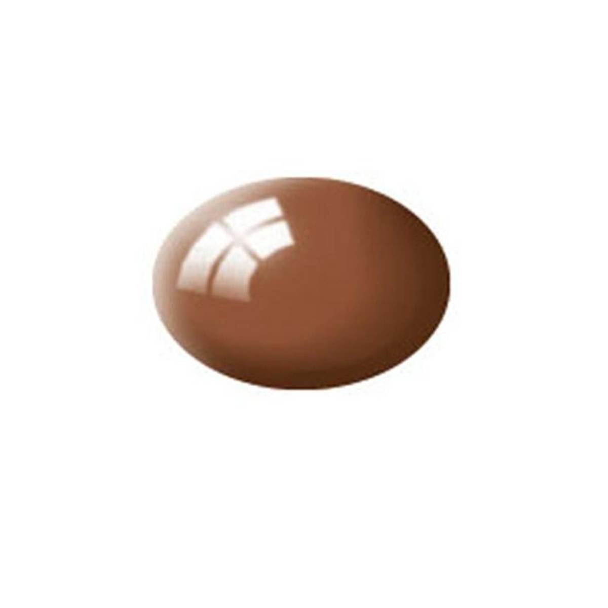 Revell Mud Brown Gloss Aqua Colour Acrylic Paint 18ml (180)