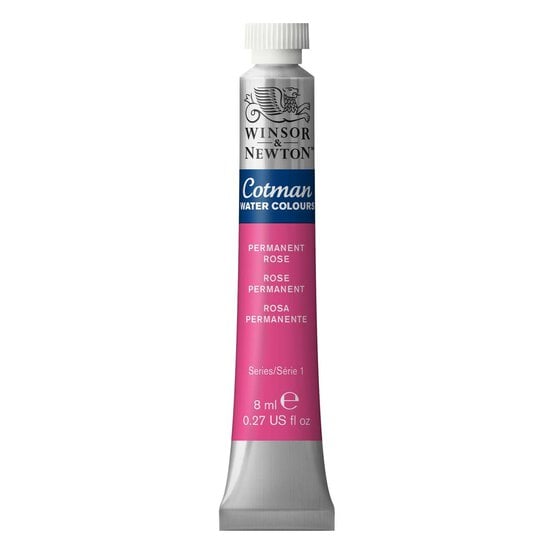 Winsor & Newton Cotman Permanent Rose Watercolour Tube 8ml (502)