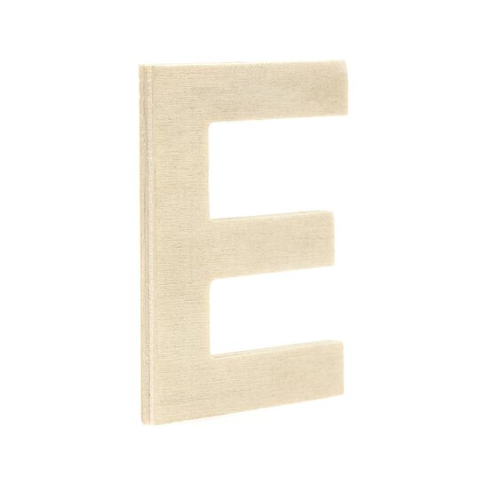 Small Wooden Letter E 6.5cm
