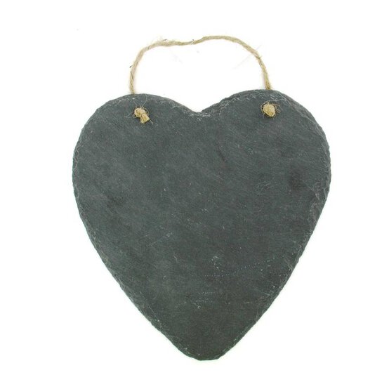 Slate Heart Decoration 20cm