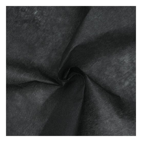 Black Lightweight Interfacing Fabric by the Metre