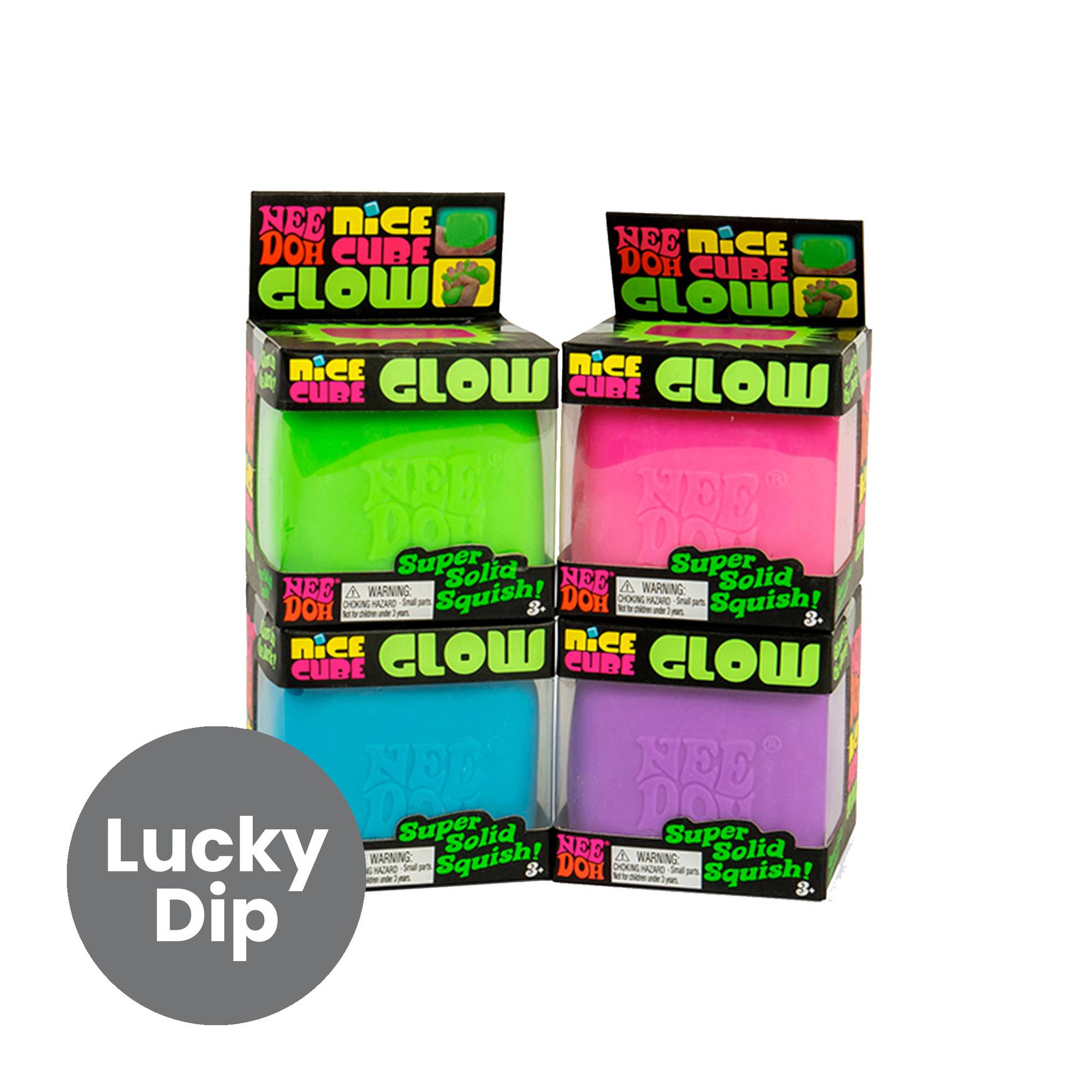Assorted NeeDoh Nice Cube Glow