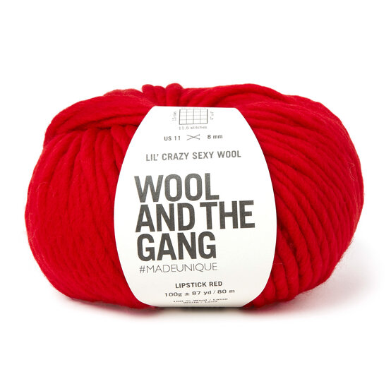 Wool and the Gang Lipstick Red Lil’ Crazy Sexy Wool 100g