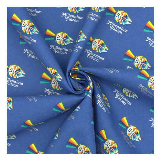 Millennium Falcon Cotton Fabric by the Metre