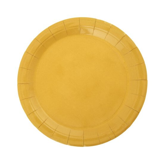 Gold Paper Plates 8 Pack