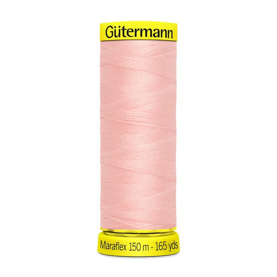 Gutermann Powder Pink Maraflex Stretchy Sewing Thread 150m (659)