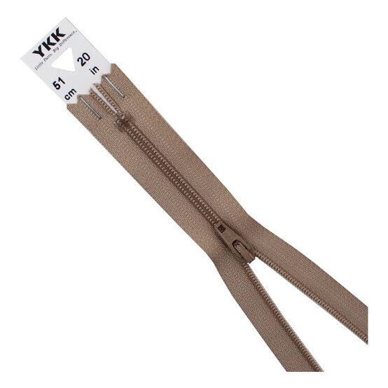 YKK Light Beige Dress and Skirt Zip 51cm