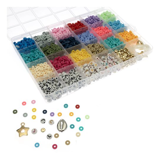 Flat Heishi Bead Box Kit 190g