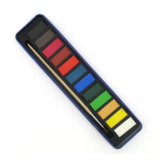 Watercolour Pan Set 12 Pieces