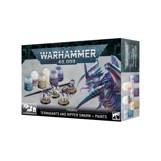 Warhammer 40,000 Termagants and Ripper Swarm and Paints Set